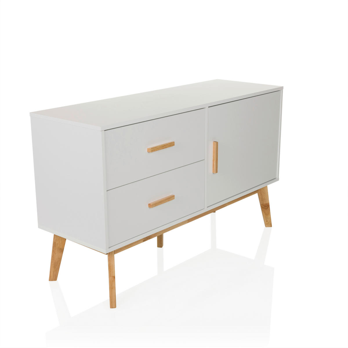 SIDEBOARD  in 120/72/40 cm  - Hellbraun/Weiß, MODERN, Holzwerkstoff (120/72/40cm) - MID.YOU