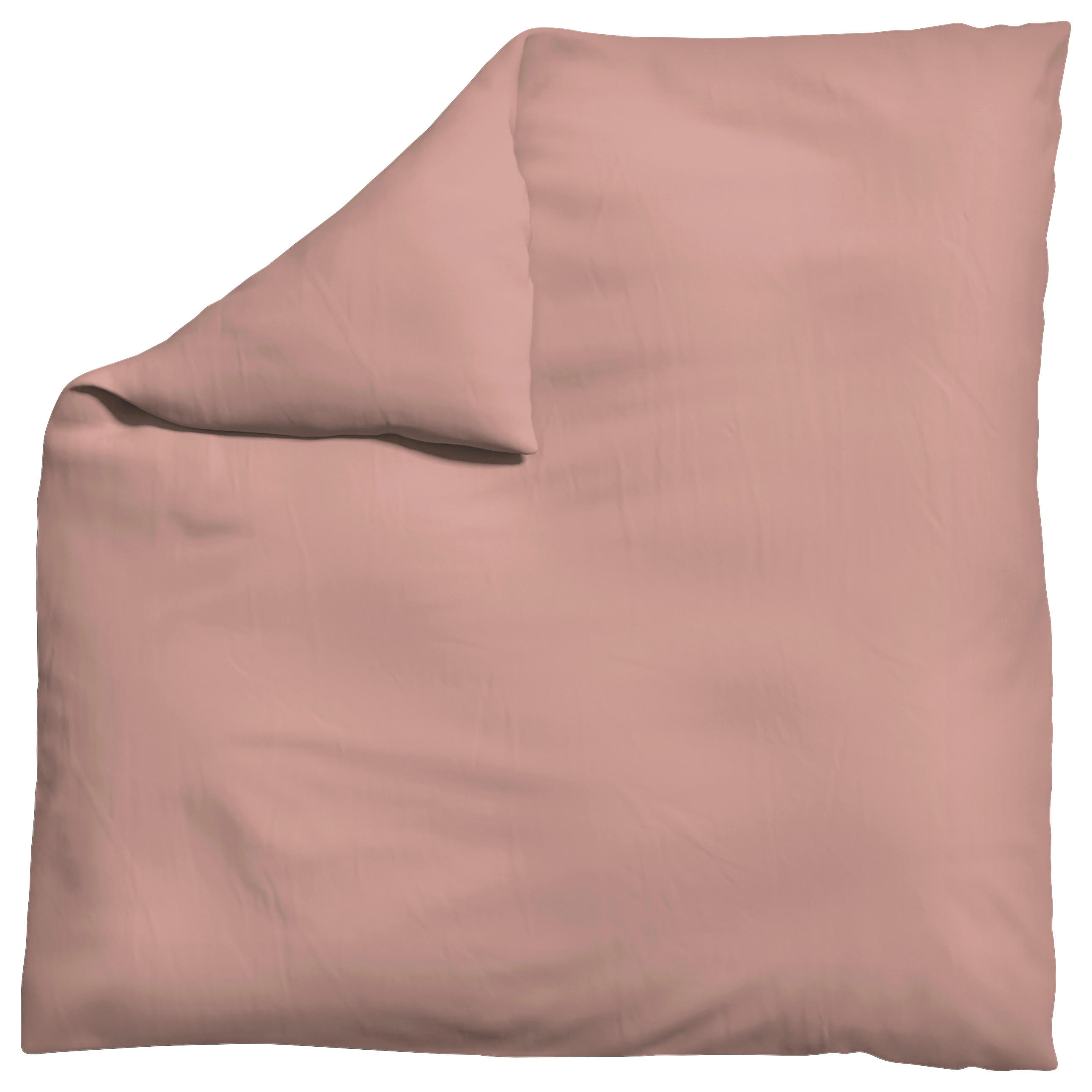 Schlafgut Bettdeckenbezug Woven Satin Dunkelrosa 200x200 cm