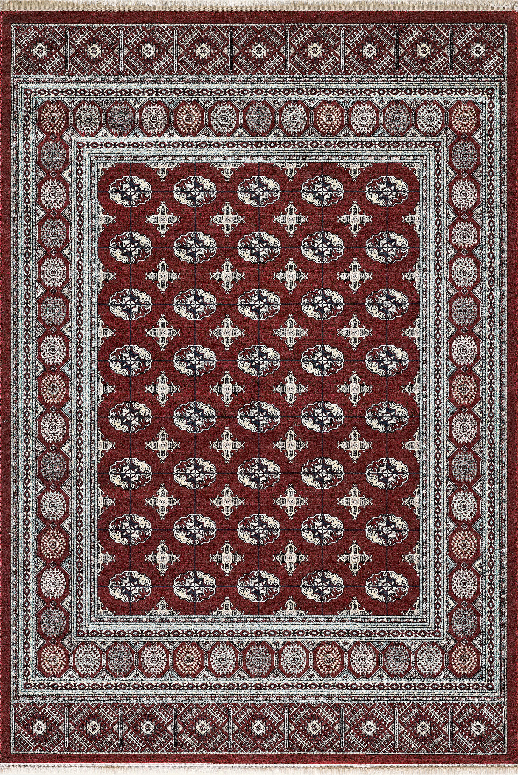 VINTAGE-TEPPICH 160/230 cm Semerkand Dunkelrot  - Dunkelrot, LIFESTYLE, Textil (160/230cm) - Novel