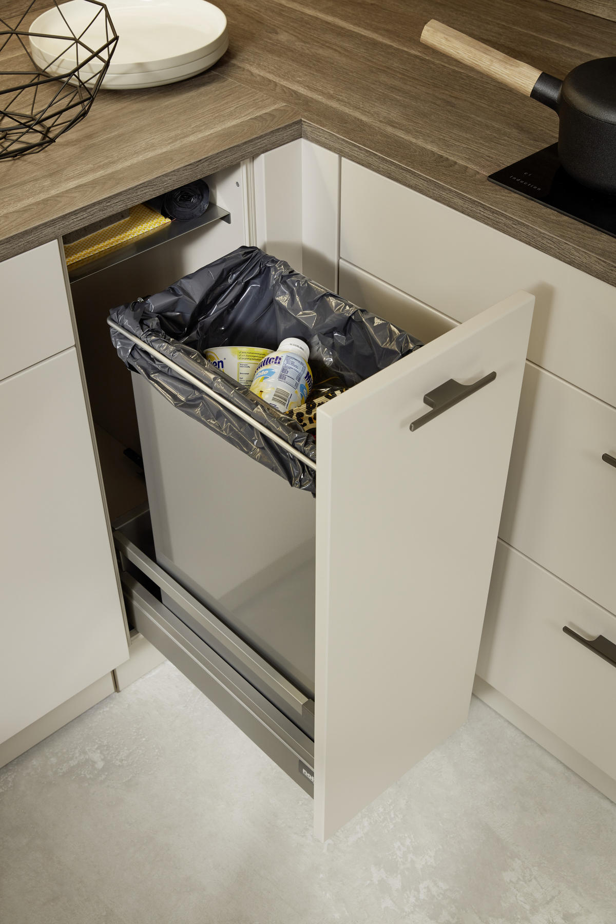 EINBAUKÜCHE SOFT LACK  - Eichefarben/Sahara, Design, Holzwerkstoff - Nolte Küchen