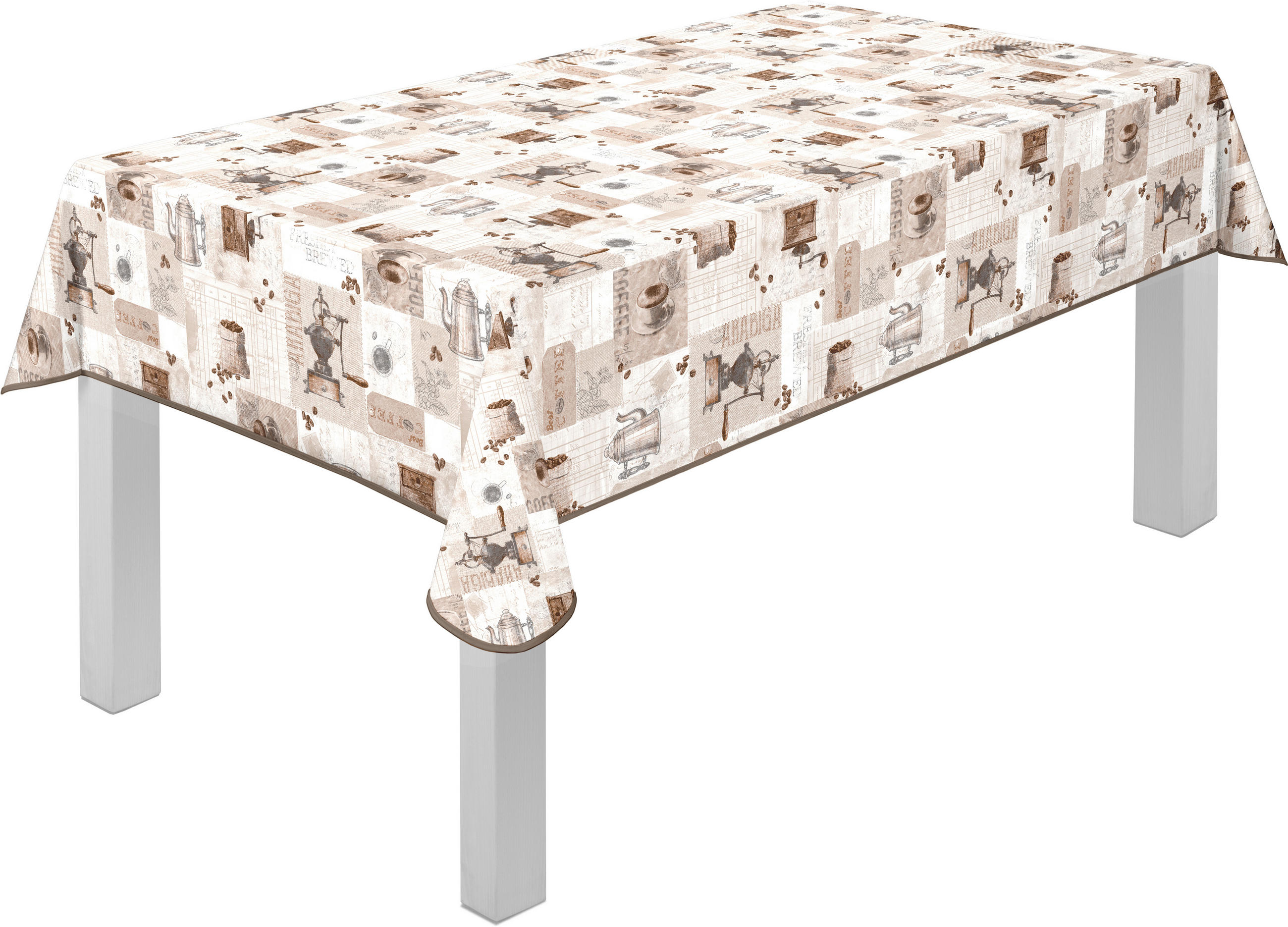 TISCHDECKE MILANO 130/160 cm  - Beige, LIFESTYLE, Textil (130/160cm) - Peyer Syntex