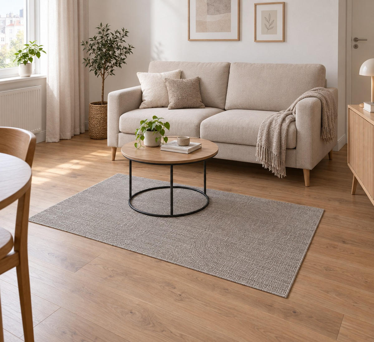 TKANA PREPROGA      80/150 cm    tkano  srebrne barve  - srebrne barve, Basics, umetna masa/tekstil (80/150cm) - Pierre Cardin