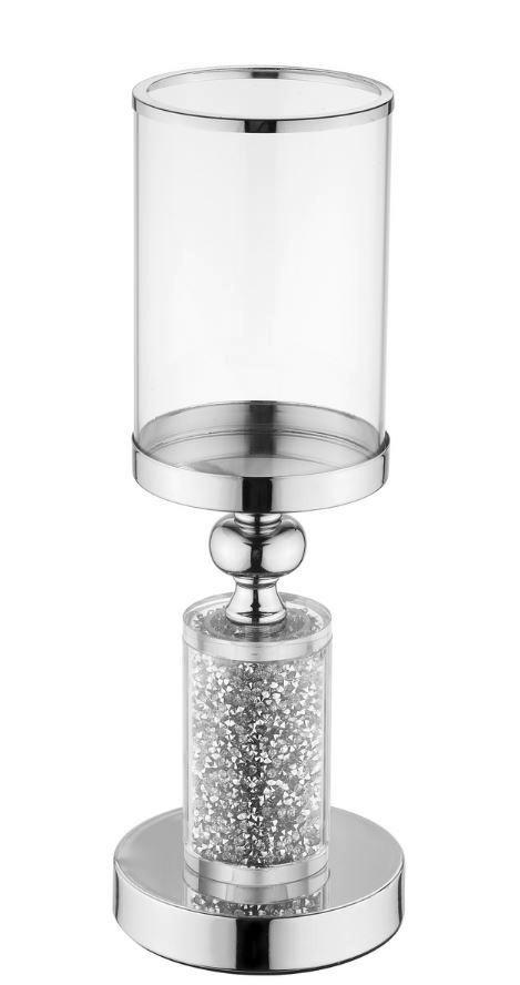 WINDLICHT - Silberfarben, Basics, Metall (10/10/35cm)