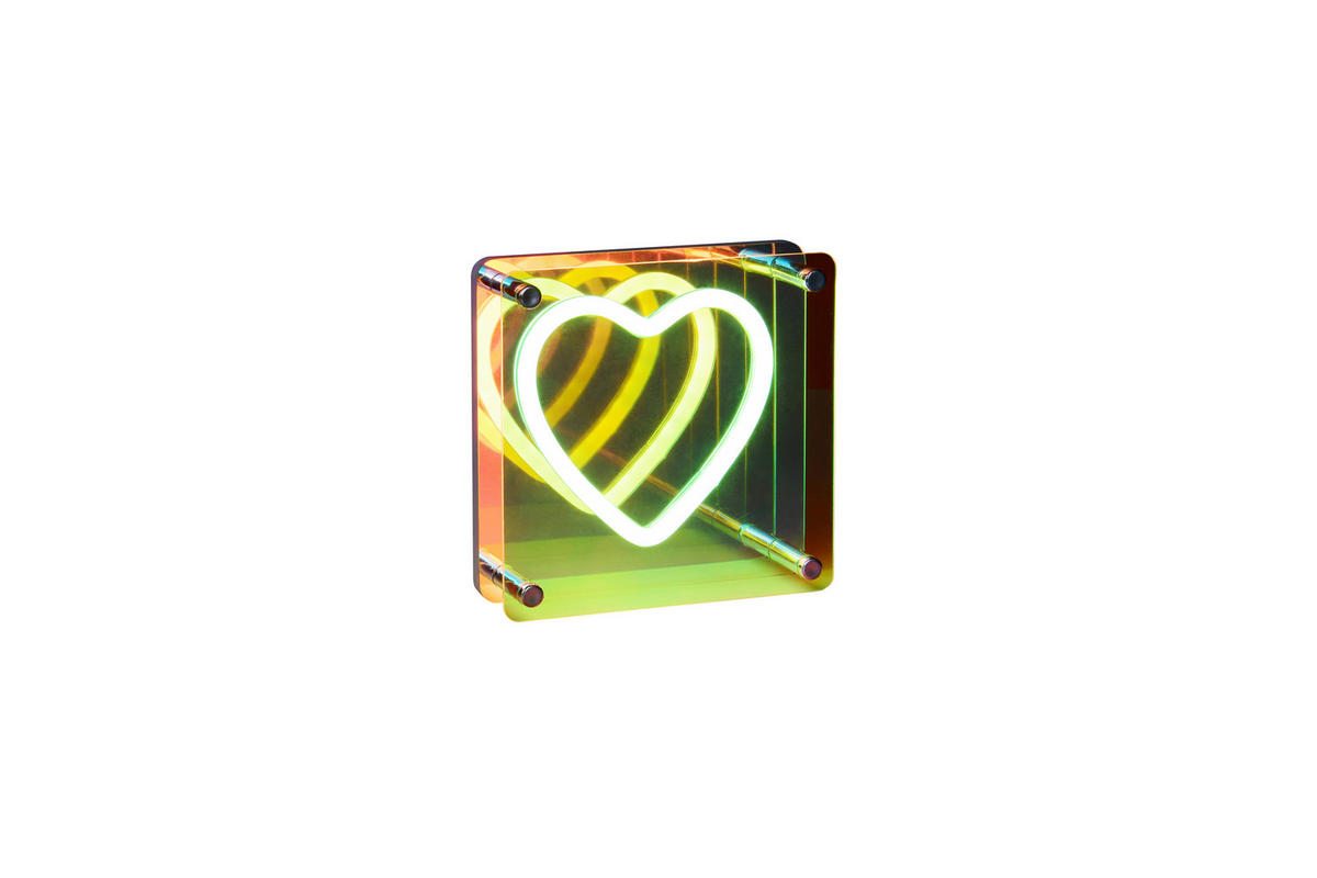 LED-TISCHLEUCHTE Querido  - Transparent/Weiß, LIFESTYLE, Kunststoff (14,5/14,5/5cm)
