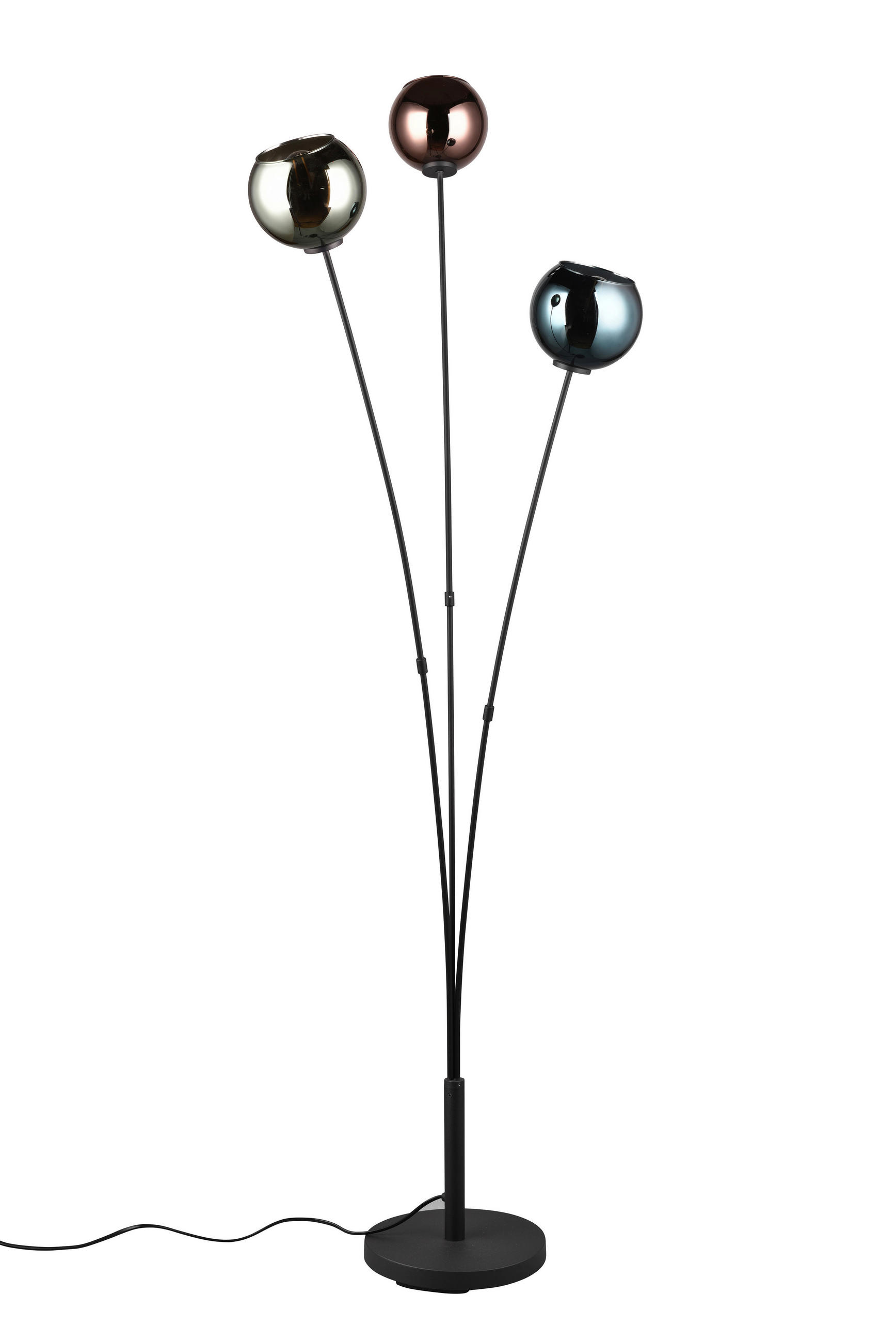 ÁLLÓLÁMPA - színes/kék, Design, Üveg/fém (40,5/39,5/150cm)