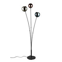 STEHLEUCHTE - Blau/Multicolor, Design, Glas/Metall (40,5/39,5/150cm)
