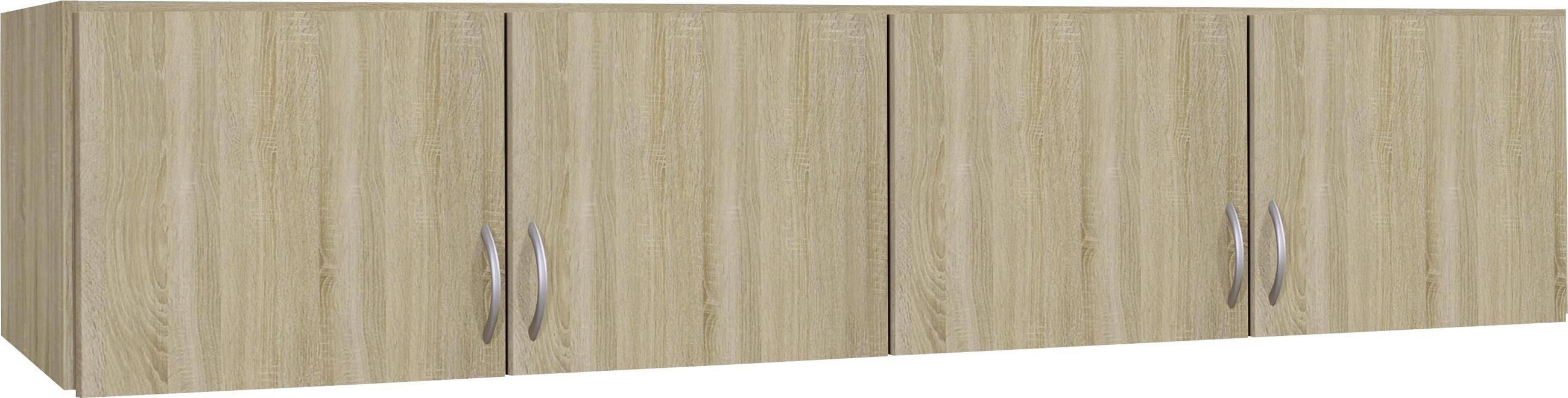AUFSATZSCHRANK 181/39/54 cm   - Silberfarben/Sonoma Eiche, Konventionell, Holzwerkstoff/Kunststoff (181/39/54cm) - Boxxx