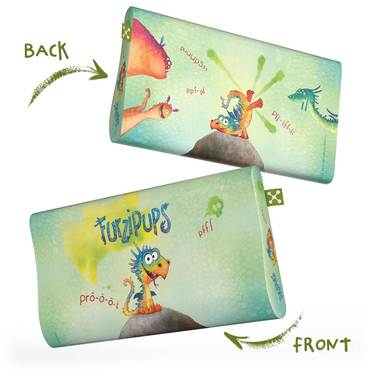 NACKENKISSENBEZUG KIDS ERGONOMIC  - Hellgrün, Basics, Textil (50/32cm) - Smartsleep