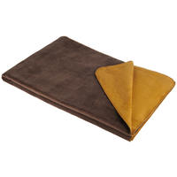 DEKORATIVNA ODEJA 150/200 cm rjava, rumena  - rumena/rjava, Basics, tekstil (150/200cm) - Novel