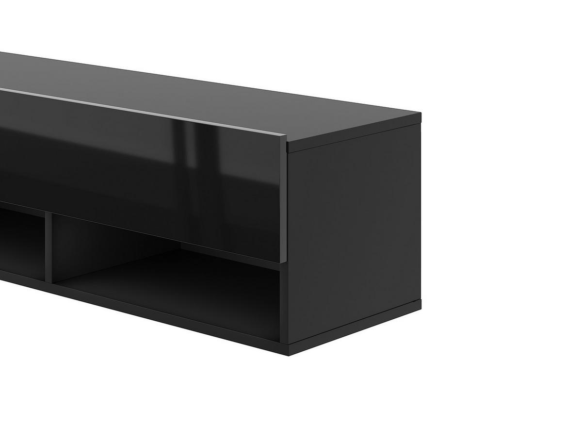 LOWBOARD DERBY  in 100/31,5/32,5 cm  - Schwarz Hochglanz/Schwarz, Design, Holzwerkstoff (100/31,5/32,5cm) - Livetastic