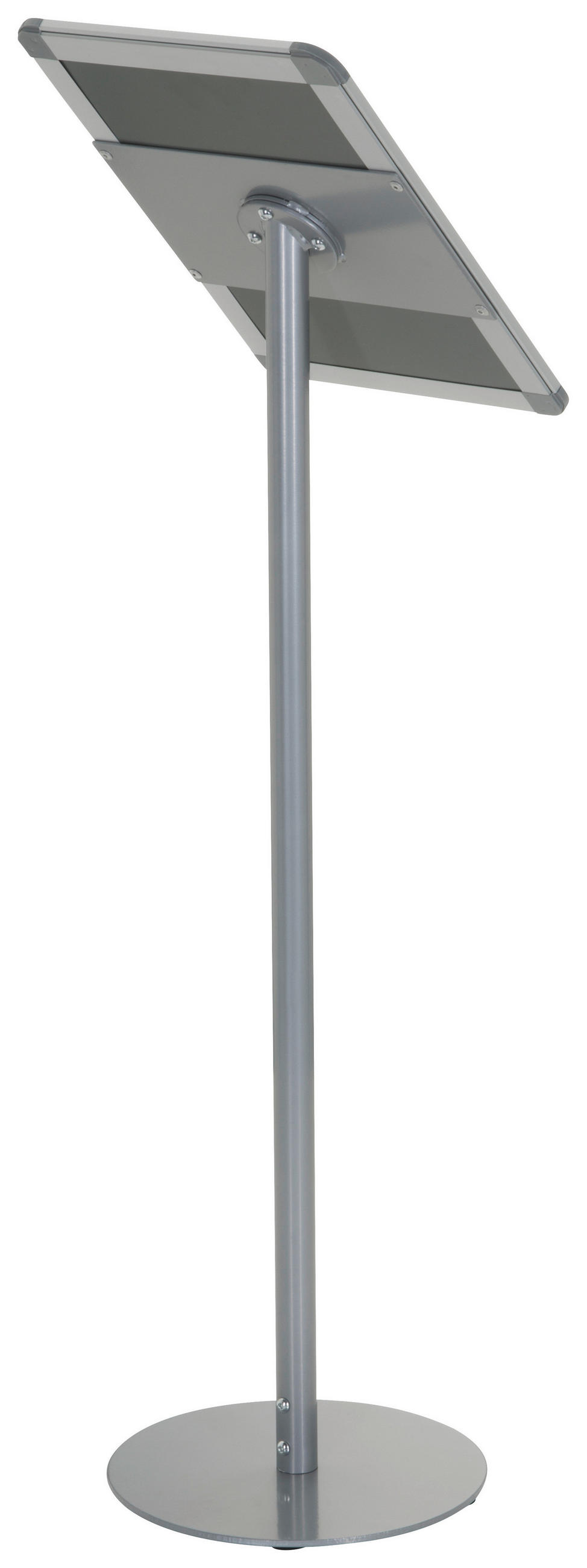 PLAKATSTÄNDER Metall Silberfarben  - Silberfarben, Basics, Metall (24/89,5/26cm) - MID.YOU