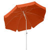 SLUNEČNÍK 240/230/240 cm - bílá/terracotta, Basics, kov/textil (240/230/240cm)
