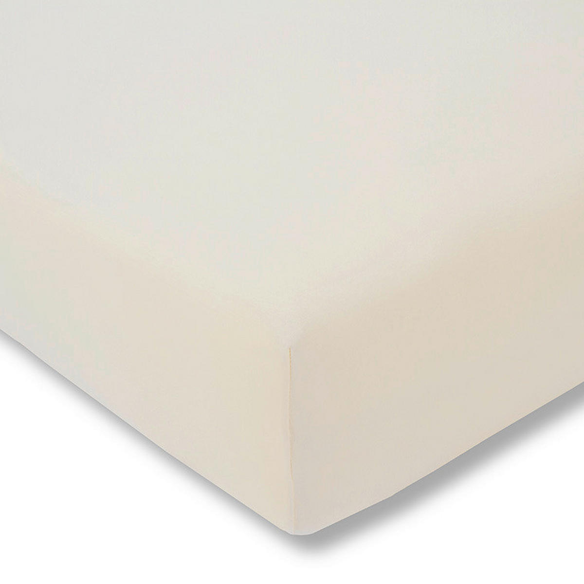 SPANNBETTTUCH Exquisit Single-Jersey  - Creme, Basics, Textil (100/200cm) - Estella