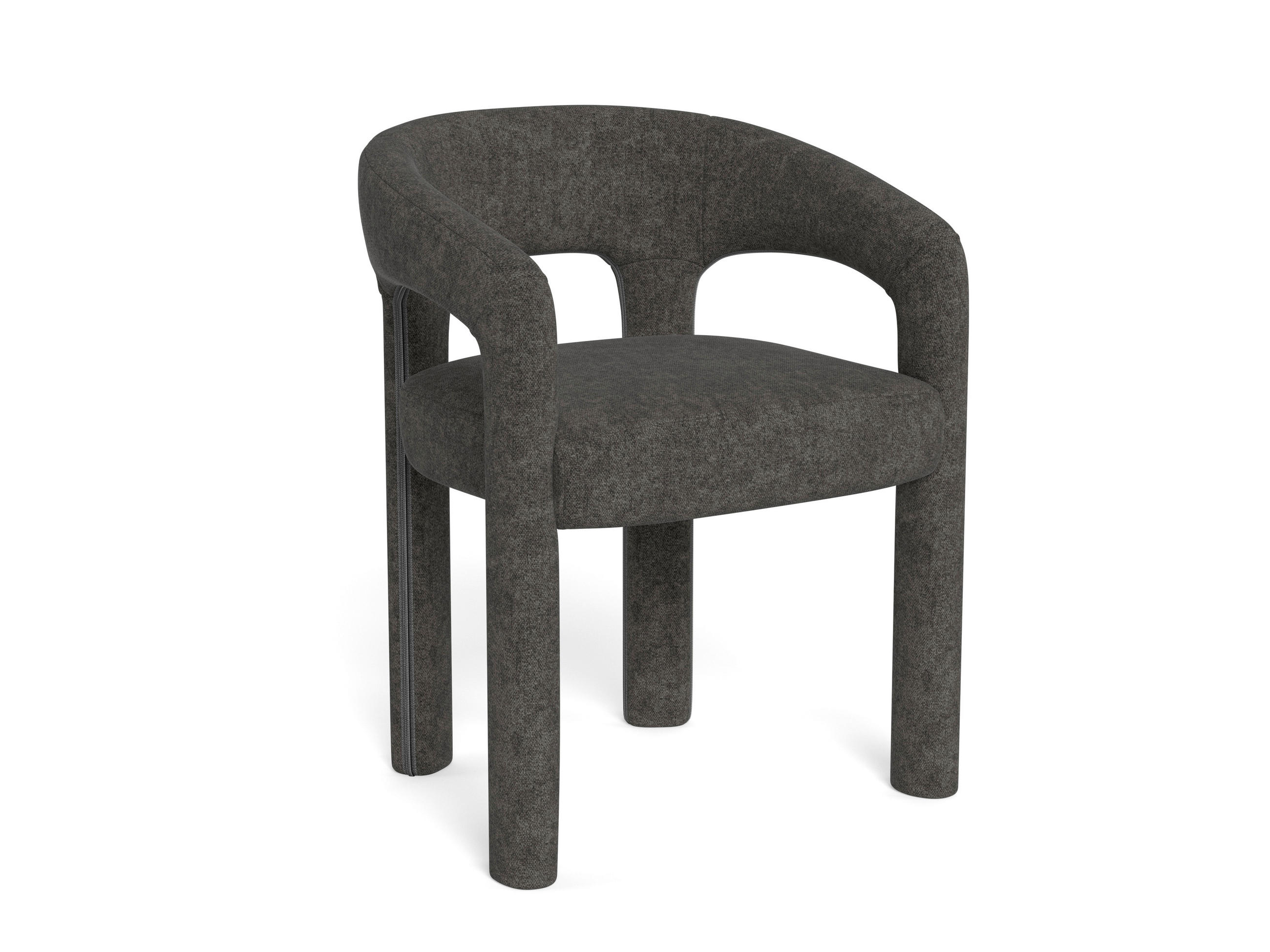 ARMLEHNSTUHL     - Dunkelgrau, Modern, Kunststoff (58/76/55cm) - MID.YOU