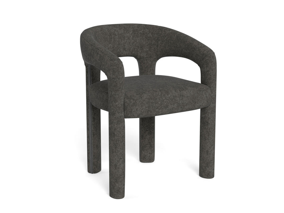 ARMLEHNSTUHL     - Dunkelgrau, Modern, Kunststoff (58/76/55cm) - MID.YOU