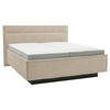 POLSTERBETT 180/200 cm,  in Beige, gepolstertes Kopfteil, Bettkasten, Lattenroste, Matratzen, H4 + H4 = sehr fest  - Schieferfarben/Beige, Design, Textil (180/200cm) - Musterring