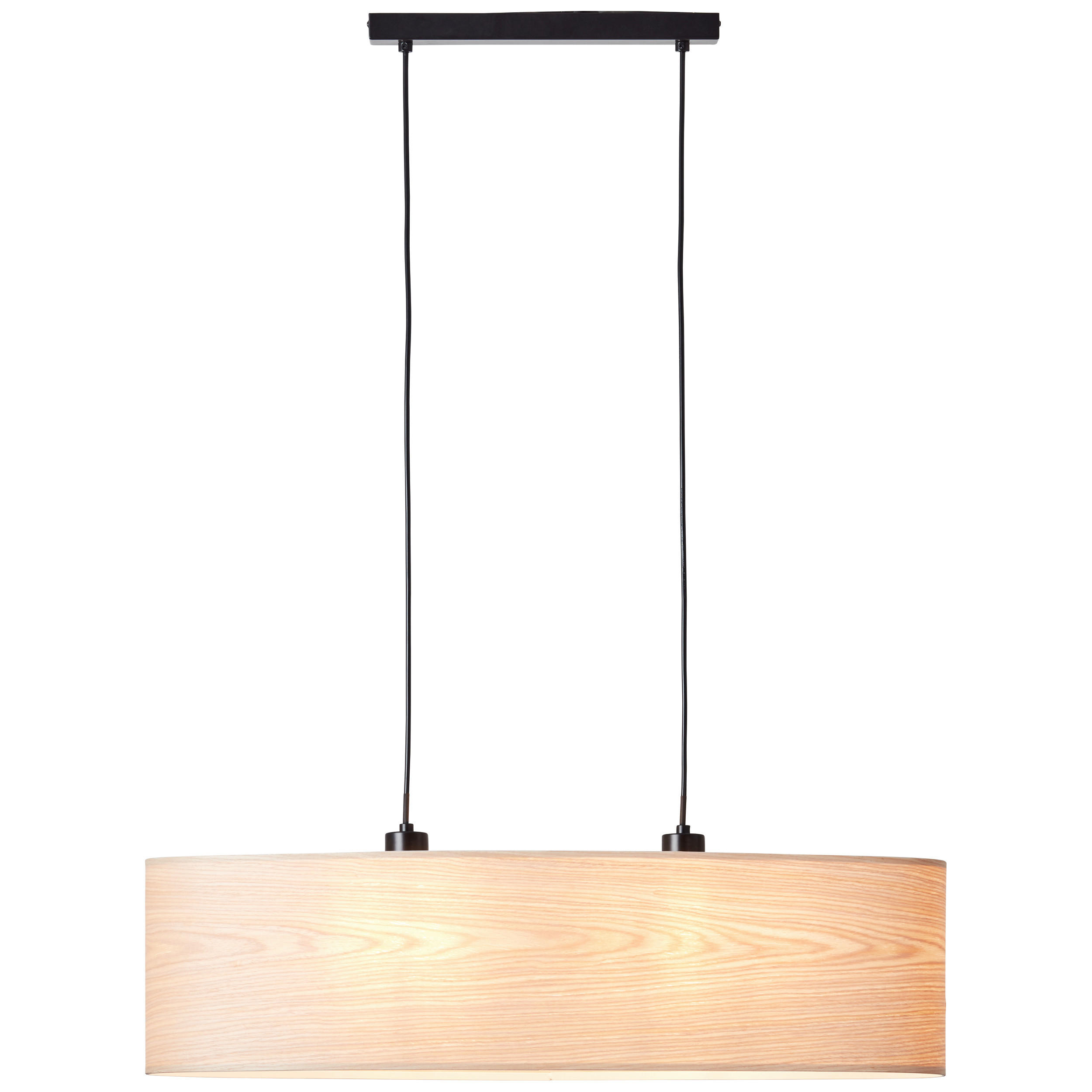 HÄNGELEUCHTE 78/22/120 cm    - Schwarz/Kieferfarben, Basics, Holz/Metall (78/22/120cm) - Brilliant