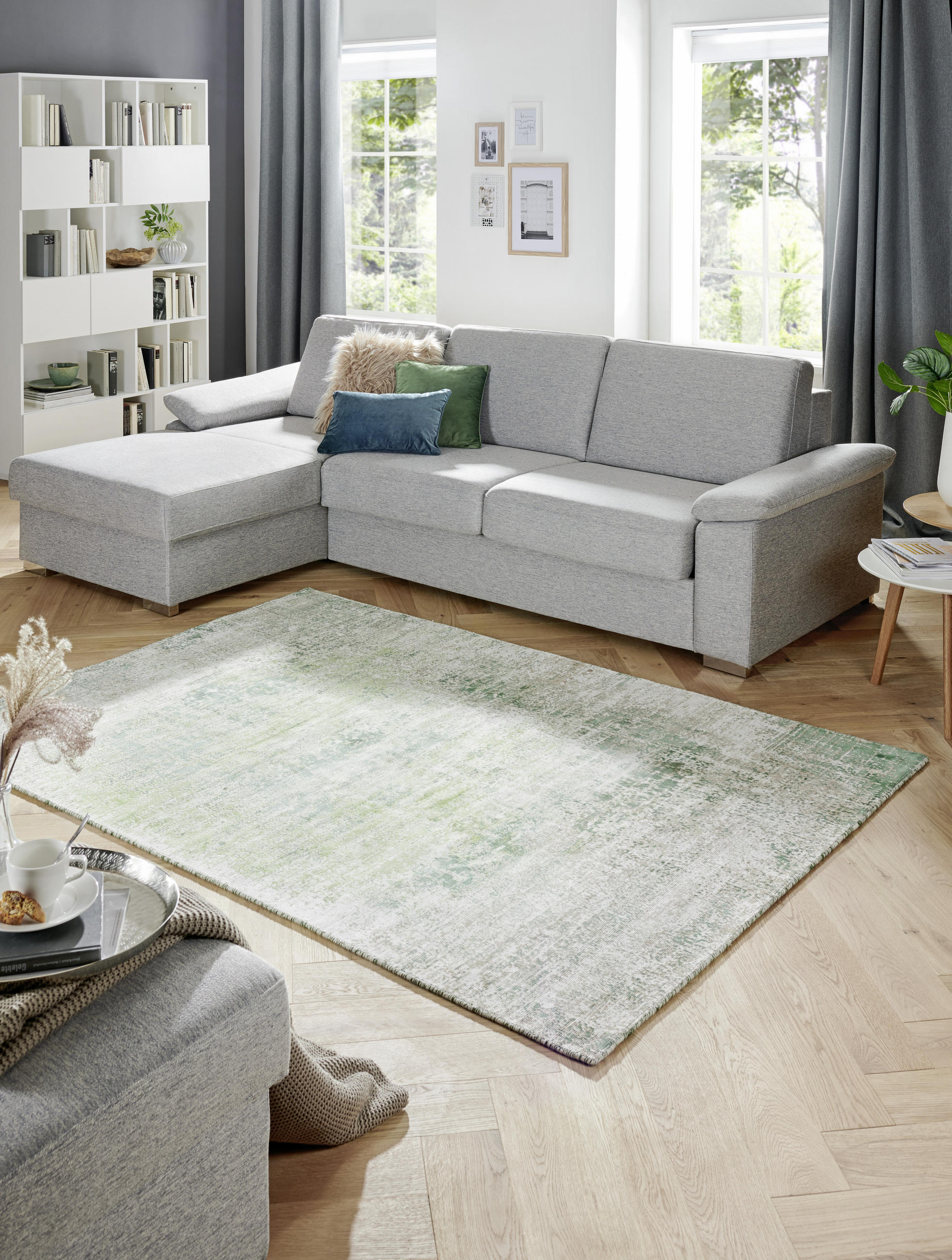 ORIENTALISK MATTA 80/150 cm Sky Dancer Grün  - grön, Trend, textil (80/150cm) - Cazaris