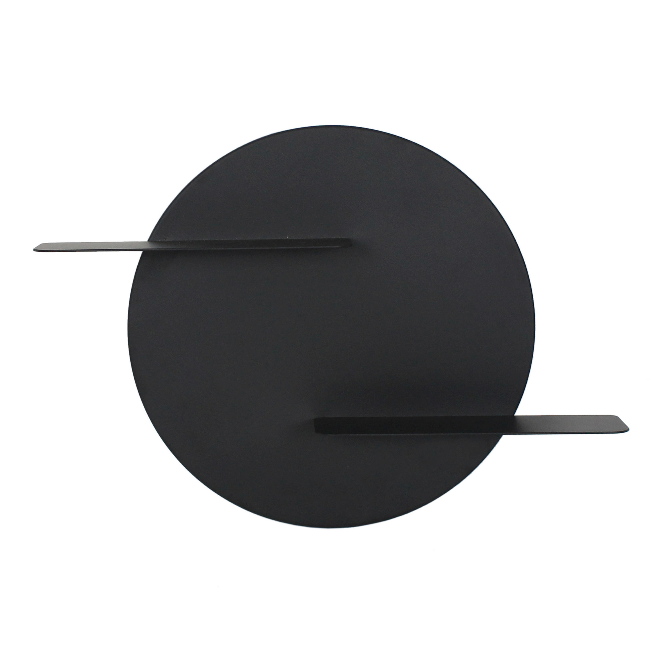 POLICA ZIDNA crna metal - crna, Design, metal (56,5/9,5/40cm) - Ambia Home