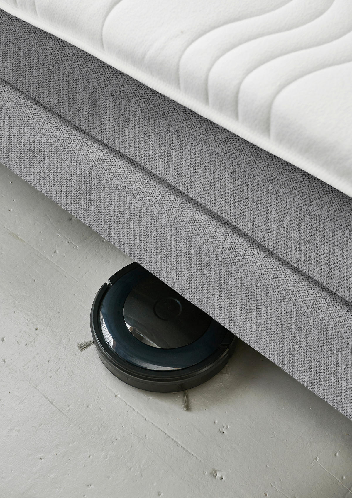 BOXSPRINGBETT 160/200 cm  in Hellgrau  - Hellgrau/Schwarz, Design, Kunststoff/Textil (160/200cm) - Beldomo - Sleep