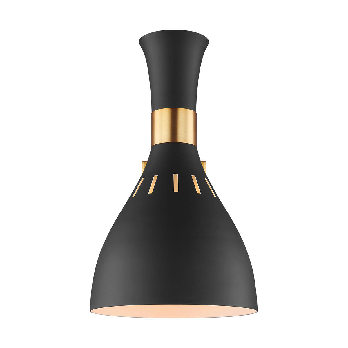 WANDLEUCHTE - Messingfarben/Schwarz, Konventionell, Metall (15.9/27.3/30.5cm) - Elstead Lighting