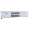 LOWBOARD Usilo  in 160/37/45 cm  - Weiss/Silberfarben, Design, Holzwerkstoff/Kunststoff (160/37/45cm) - MID.YOU