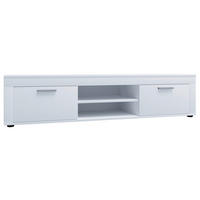 LOWBOARD Usilo  in 160/37/45 cm  - Weiss/Silberfarben, Design, Holzwerkstoff/Kunststoff (160/37/45cm) - MID.YOU