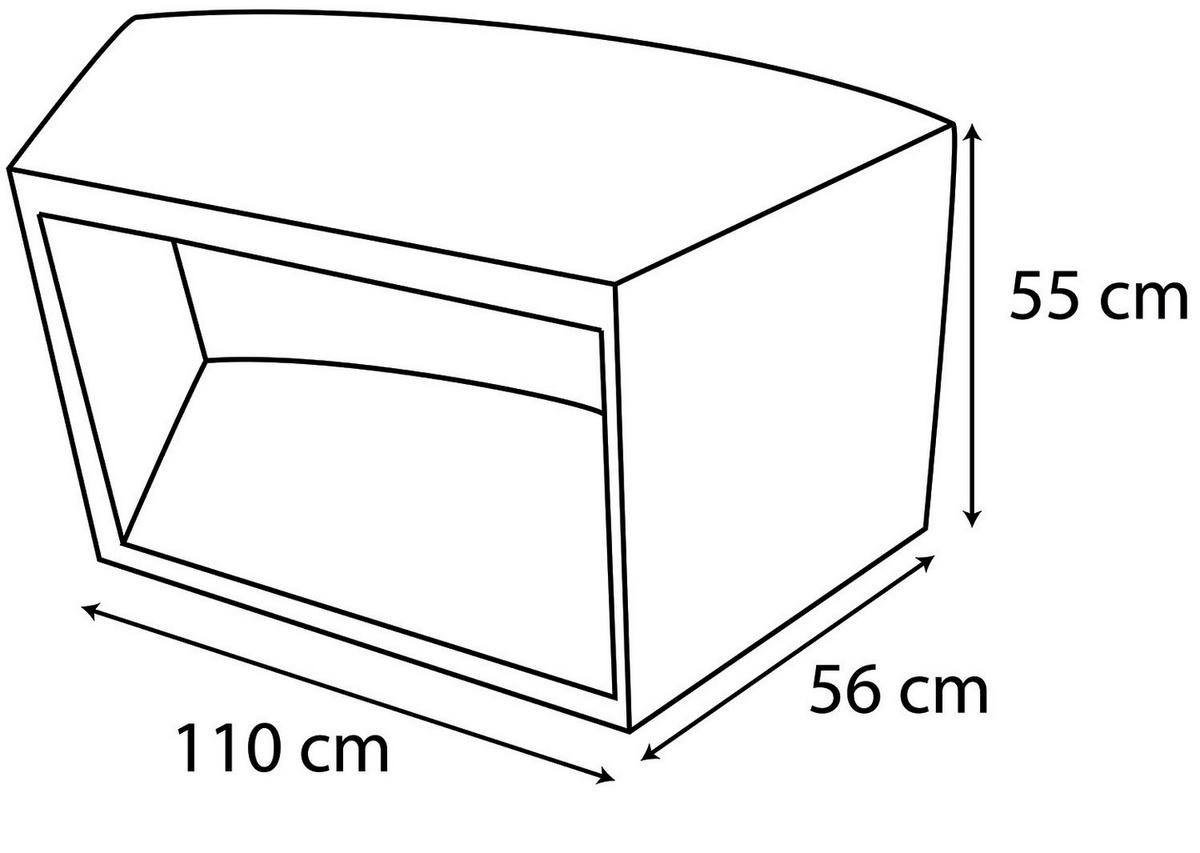 WHIRLPOOL NETSPA OCTOPUS 290/73 cm  - Schwarz, Basics, Leder/Kunststoff (290/73cm)