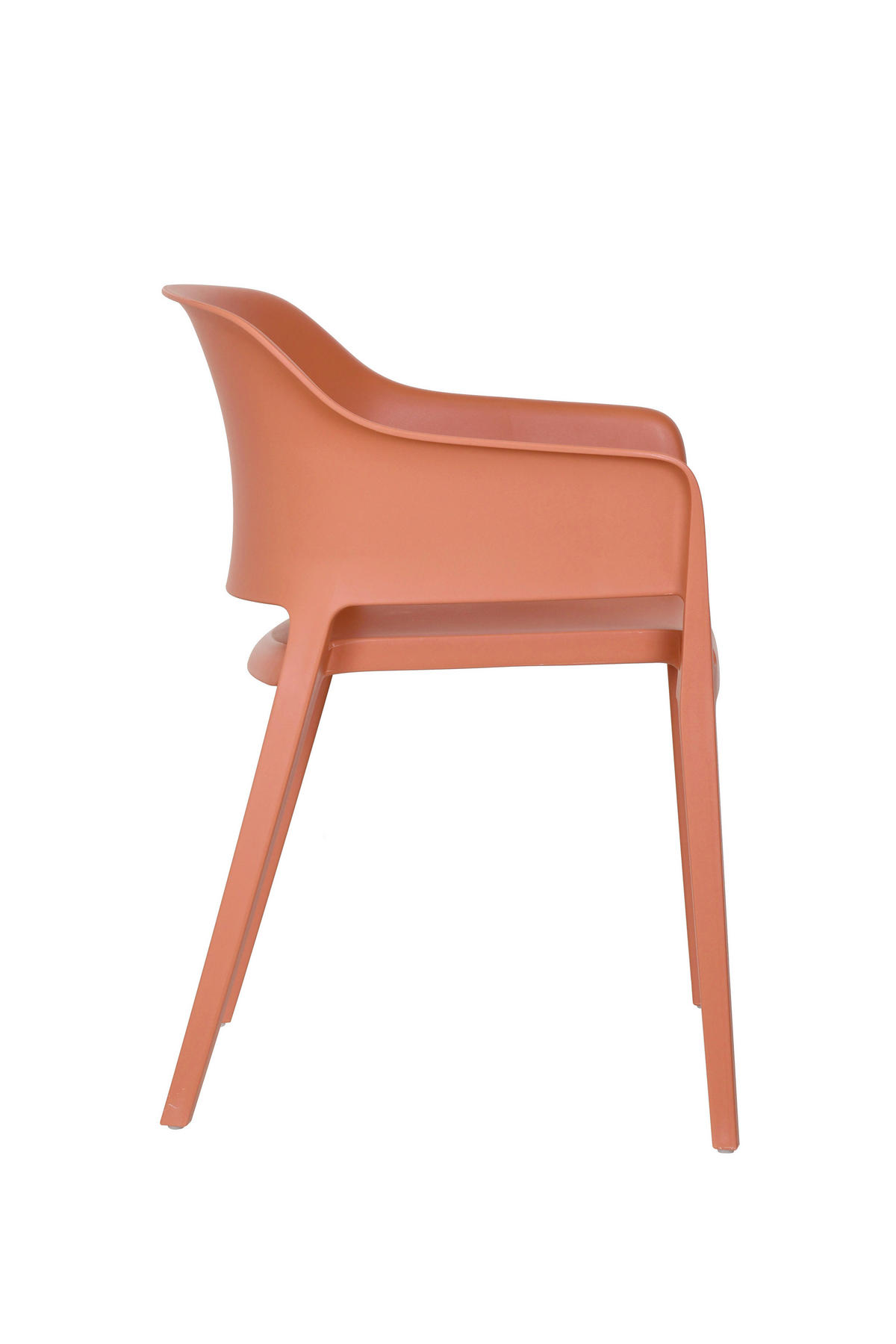 GARTENSTUHL-SET Kunststoff Terracotta  - Terracotta, MODERN, Kunststoff (54,5/77,5/55cm) - Gardenson