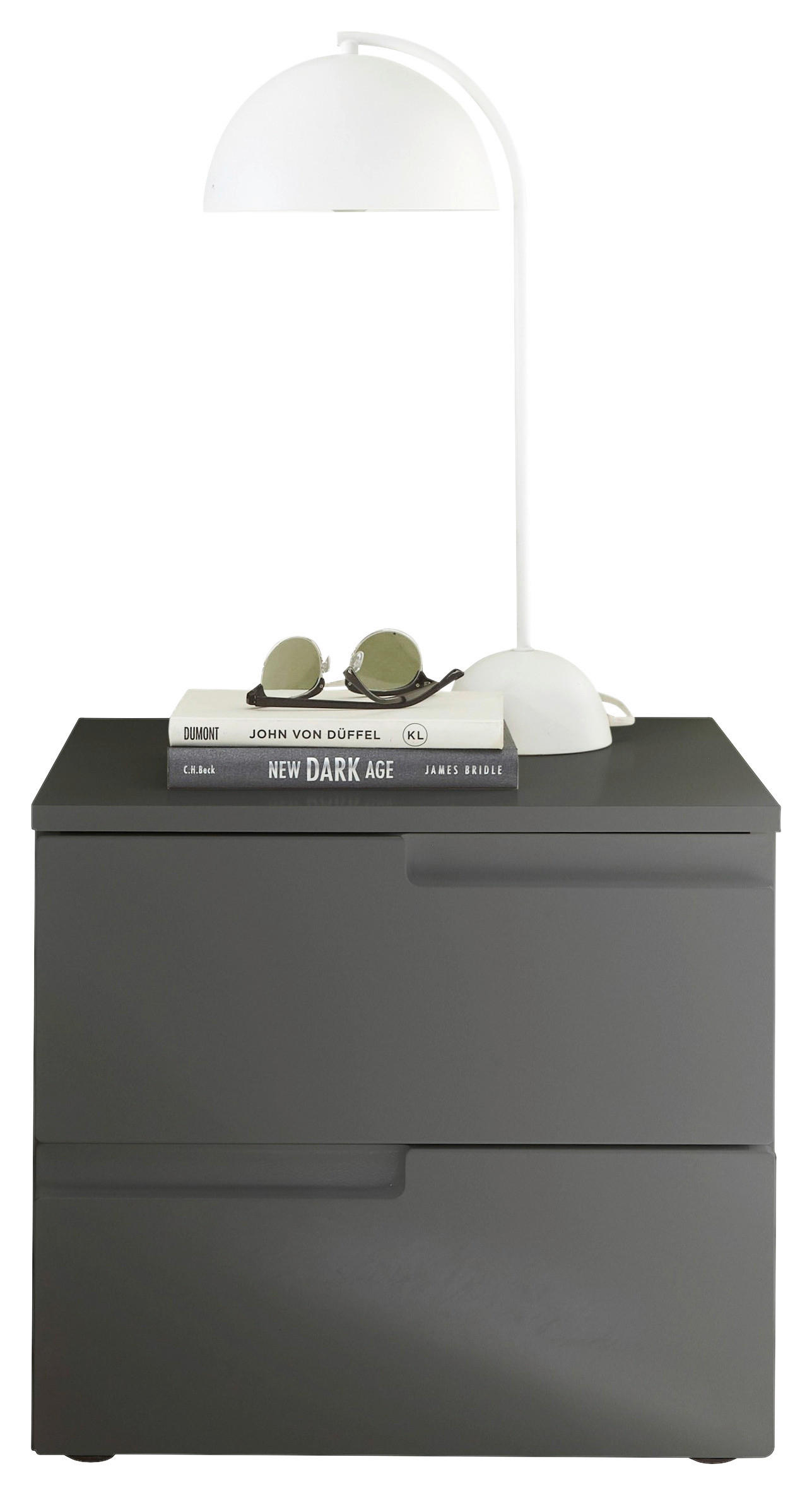 NACHTSCHRANK 46,2/41,7/40 cm  - Graphitfarben/Schwarz, MODERN, Holzwerkstoff/Kunststoff (46,2/41,7/40cm)