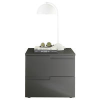 NACHTSCHRANK 46,2/41,7/40 cm  - Graphitfarben/Schwarz, MODERN, Holzwerkstoff/Kunststoff (46,2/41,7/40cm)