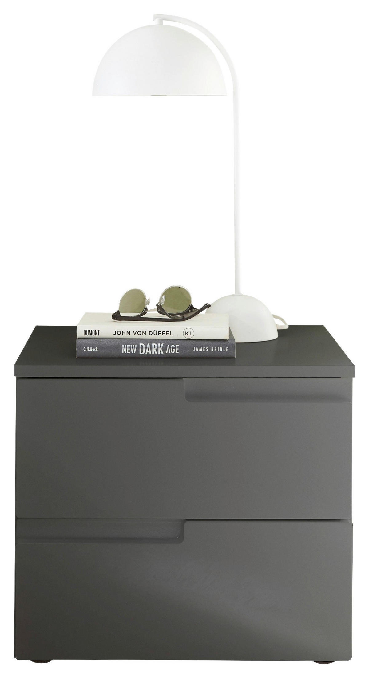 NACHTSCHRANK 46,2/41,7/40 cm  - Graphitfarben/Schwarz, MODERN, Holzwerkstoff/Kunststoff (46,2/41,7/40cm)