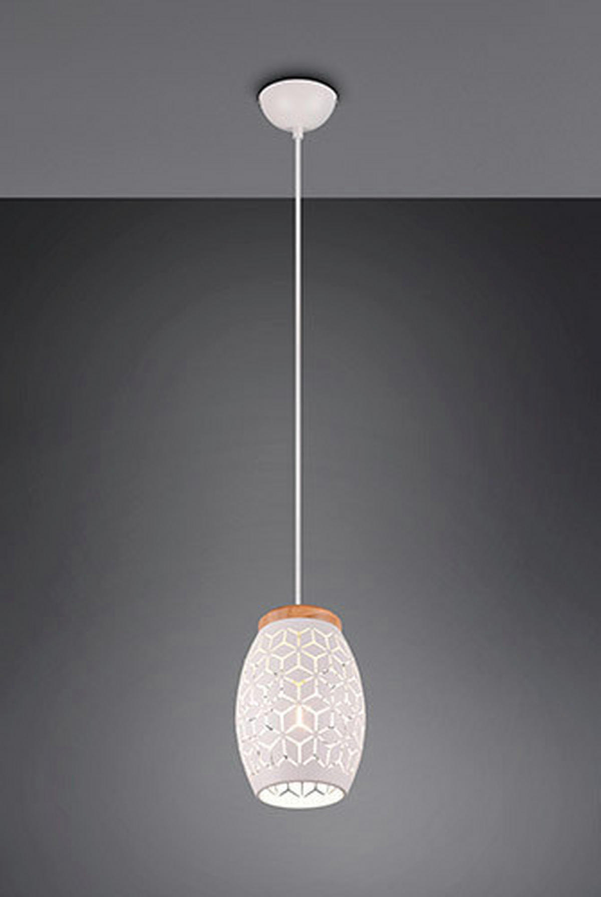 HÄNGELEUCHTE 15/150 cm    - Weiss, Konventionell, Metall (15/150cm)