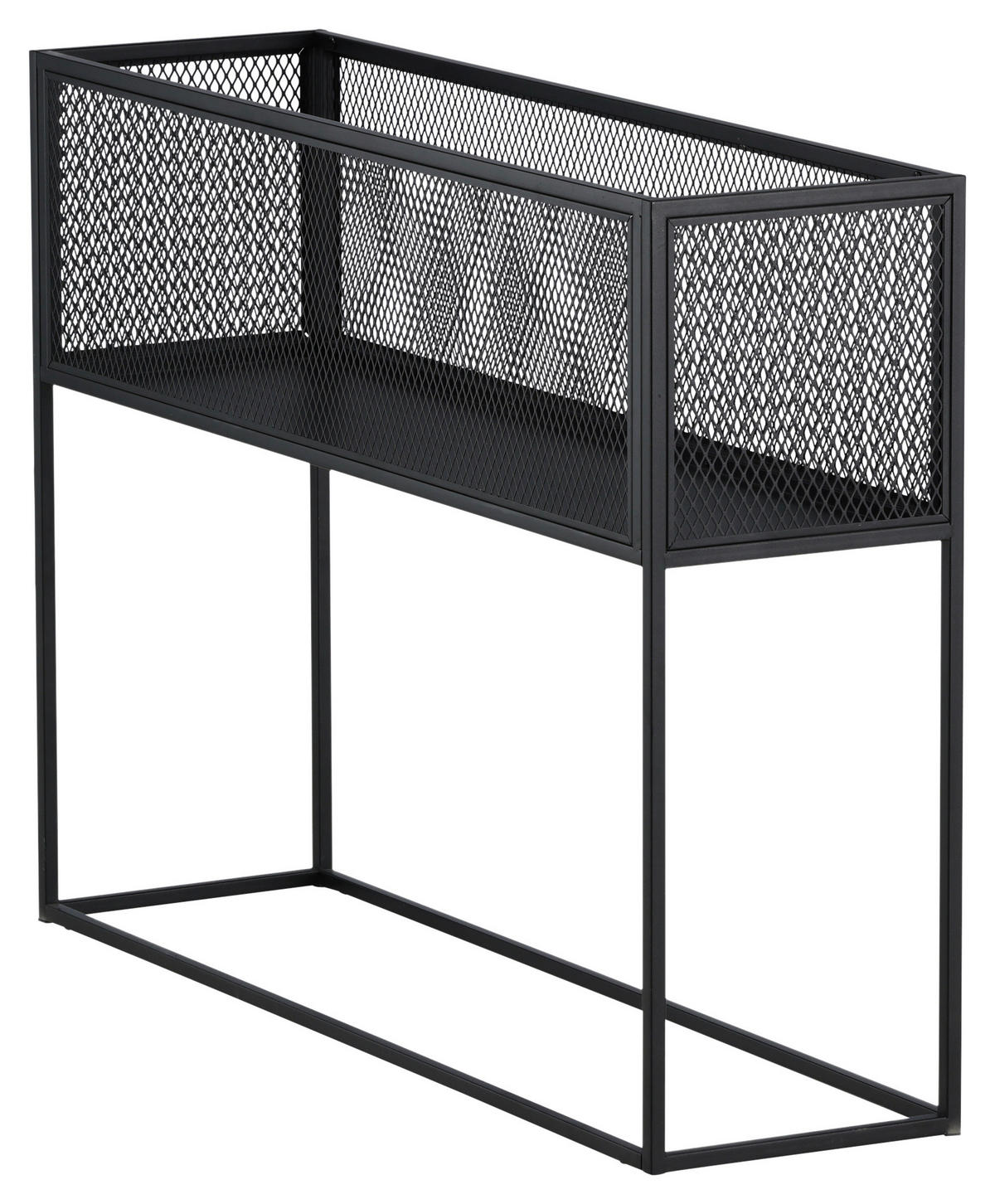 BÜCHERWAND Schwarz  - Schwarz, Design, Metall (110/80/30cm) - Livetastic