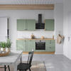KÜCHENBLOCK 240 cm   in Eichefarben, Schilfgrün  - Schilfgrün/Eichefarben, MODERN, Holzwerkstoff/Metall (240cm) - Nobilia