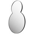 WANDSPIEGEL 90/60/2,5 cm  - Schwarz, Basics, Glas/Metall (90/60/2,5cm) - Xora