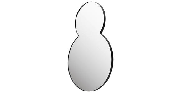 WANDSPIEGEL 90/60/2,5 cm  - Schwarz, Basics, Glas/Metall (90/60/2,5cm) - Xora