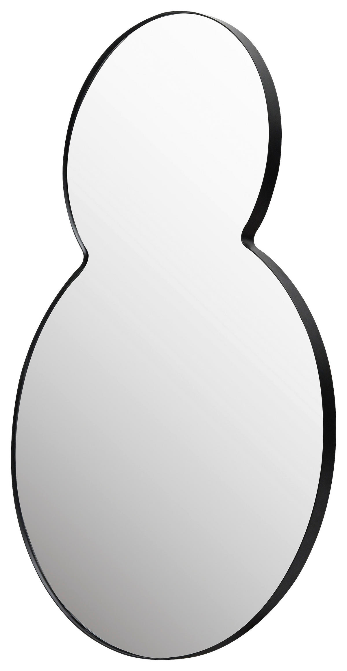 WANDSPIEGEL 90/60/2,5 cm  - Schwarz, Basics, Glas/Metall (90/60/2,5cm) - Xora