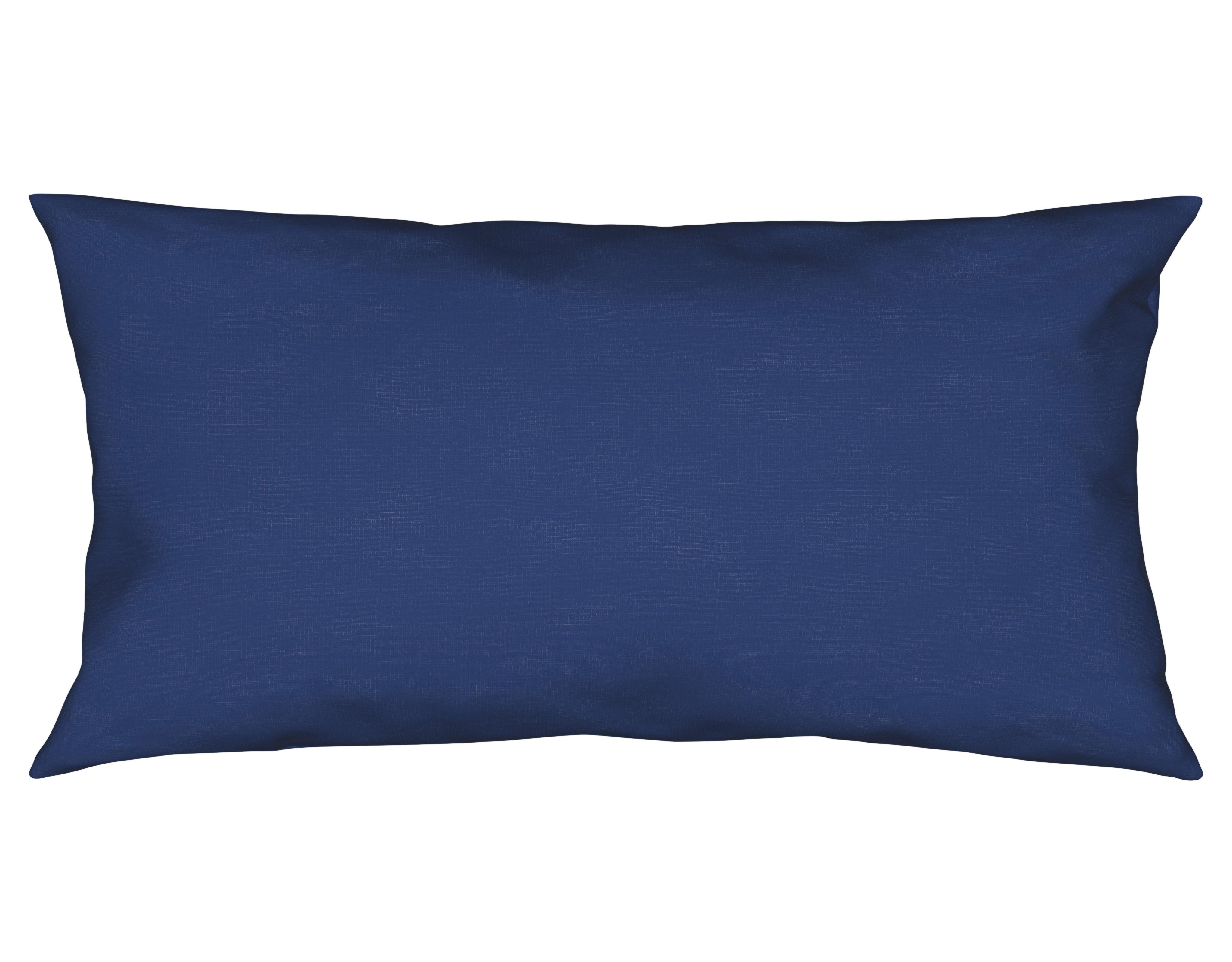 KISSENHÜLLE Trigaza 40/80 cm  - Blau, KONVENTIONELL, Textil (40/80cm) - Bio:Vio