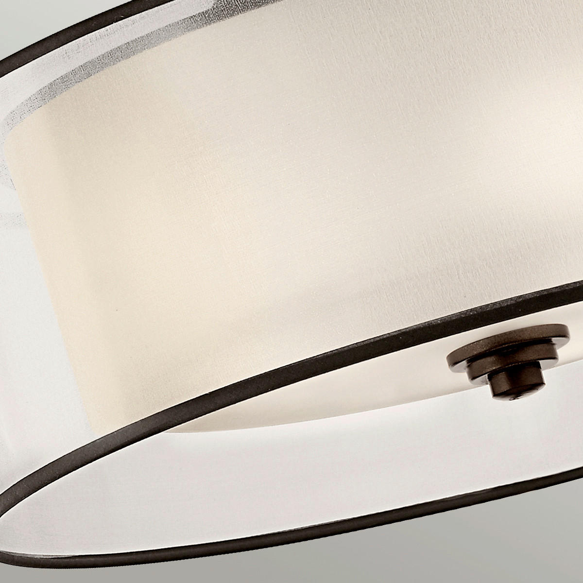 DECKENLEUCHTE  50.8/33.7 cm    - Bronzefarben, Konventionell, Glas/Metall (50.8/33.7cm) - Elstead Lighting