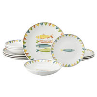TAFELSERVICE Sardinhas 12-teilig  - Multicolor, Basics, Keramik - Creatable