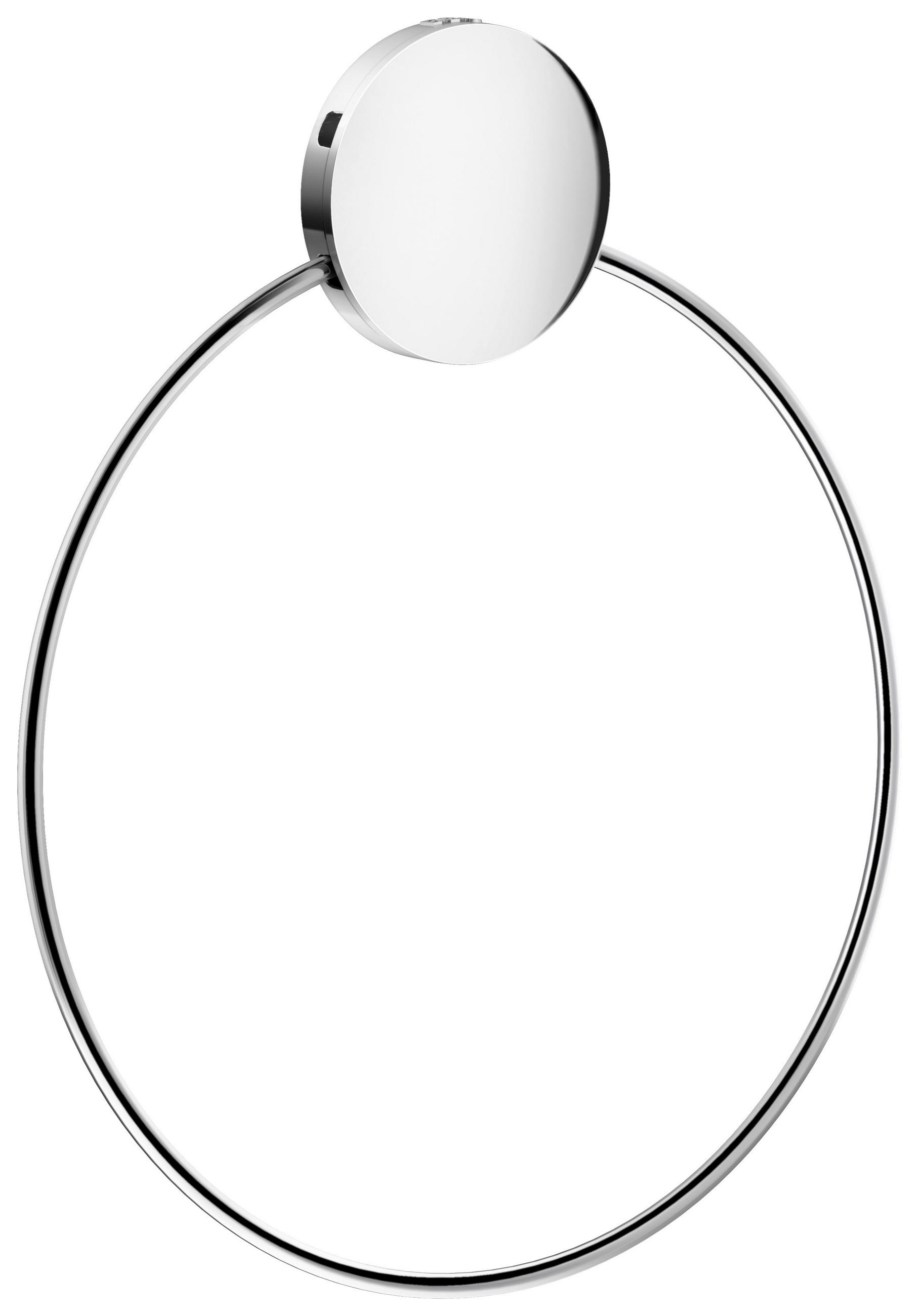 HANDTUCHHALTER Chromfarben  - Chromfarben, Basics, Metall (17,2/20,5/2,5cm) - Smedbo