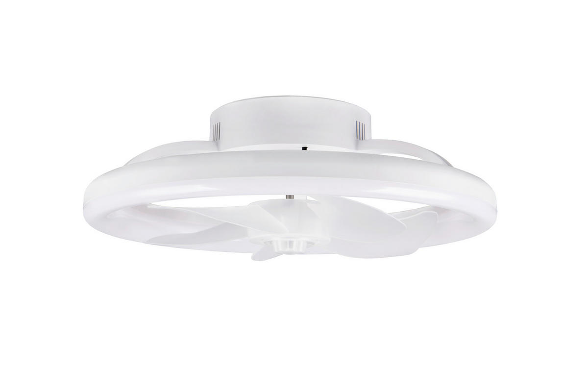 DECKENVENTILATOR - Weiß, Design, Kunststoff/Metall (40/13.5cm)