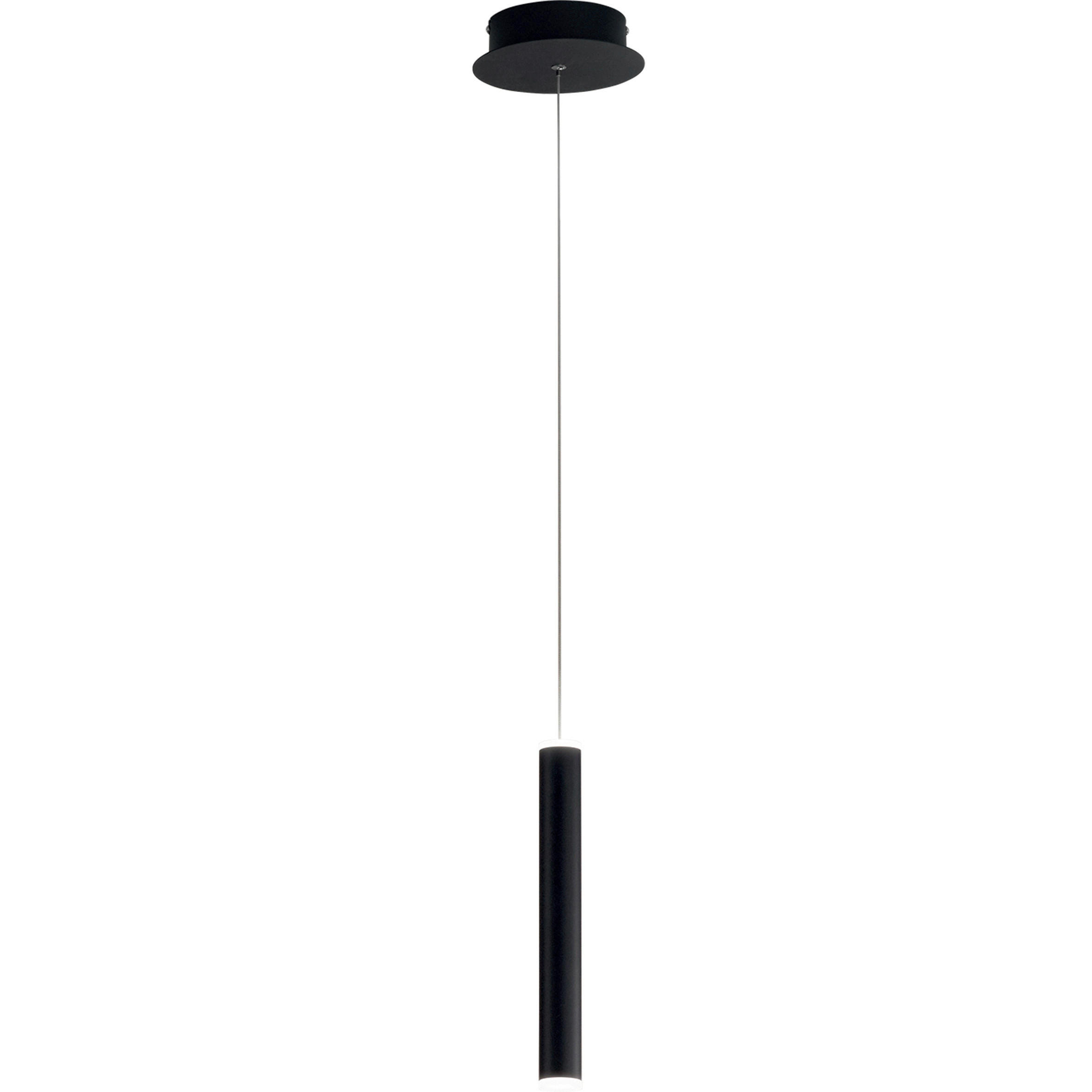 LED-PENDELLEUCHTE Prado 3,7/200 cm - Schwarz, Basics, Metall (3,7/200cm) - Fabas Luce
