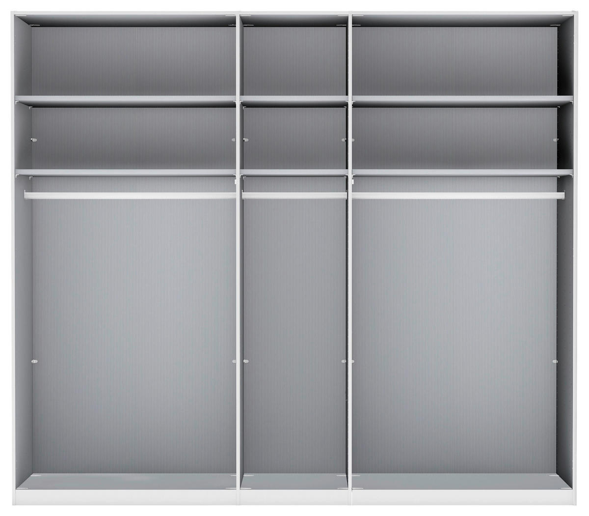 FALTTÜRENSCHRANK in Champagner, Eiche Bianco  - Schieferfarben/Eiche Bianco, Konventionell, Glas/Holzwerkstoff (250/236/58cm) - Dieter Knoll