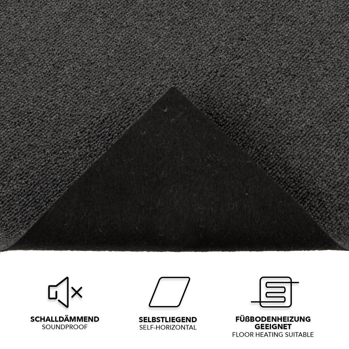 TEPPICHFLIESE - Anthrazit, Basics, Textil (50/50cm) - Esposa