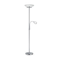 SVJETILJKA PODNA Gerry  - bijela/boje nikla, Basics, staklo/metal (34/180cm)