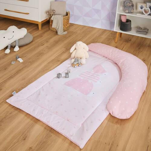 STILLKISSEN 190 cm TURTLE FAMILY   - Altrosa, Basics, Textil (190cm) - Avelia