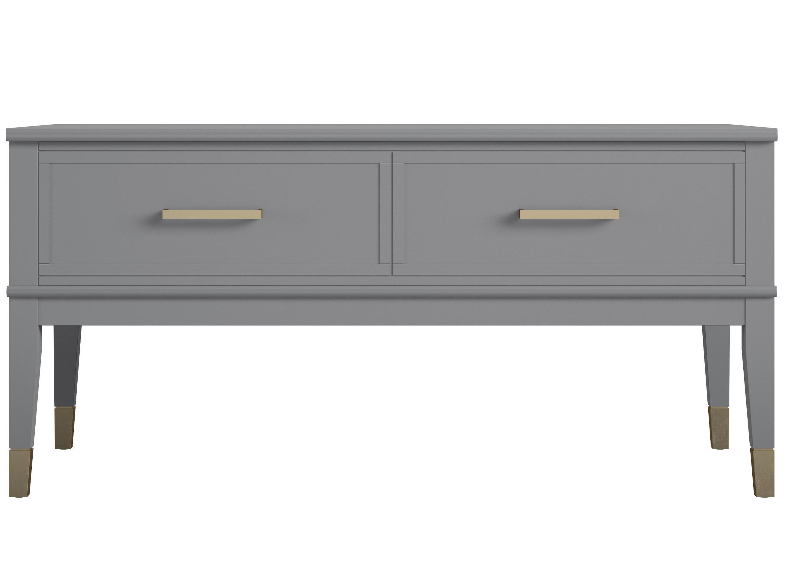 COUCHTISCH Westerleigh 106/52/51 cm rechteckig Graphitfarben  - Messingfarben/Graphitfarben, Design, Holzwerkstoff/Metall (106/52/51cm) - MID.YOU