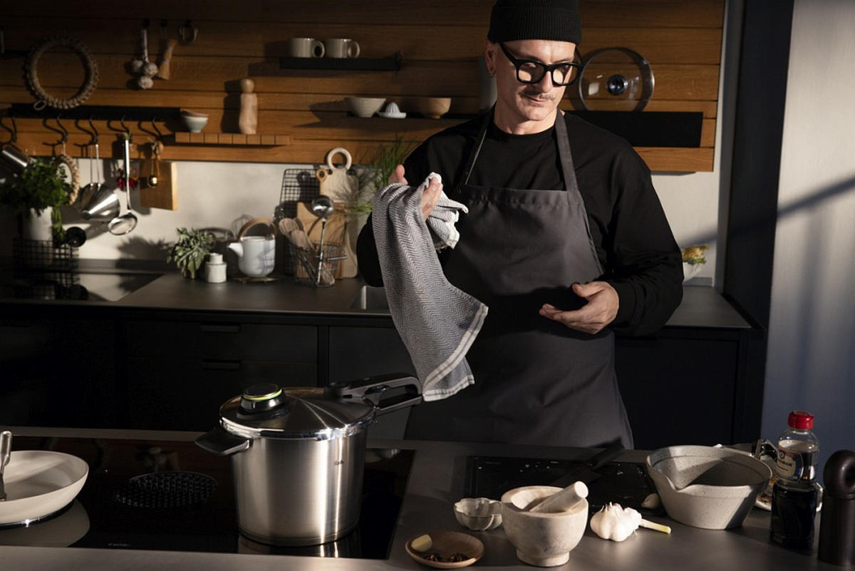 SCHNELLKOCHTOPF VITAVIT® PREMIUM satiniert 6.0 L  - Silberfarben, Basics, Metall (22cm) - Fissler